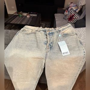 Revice oversized jeans, NEW with tags. Smoke free, cat free house.